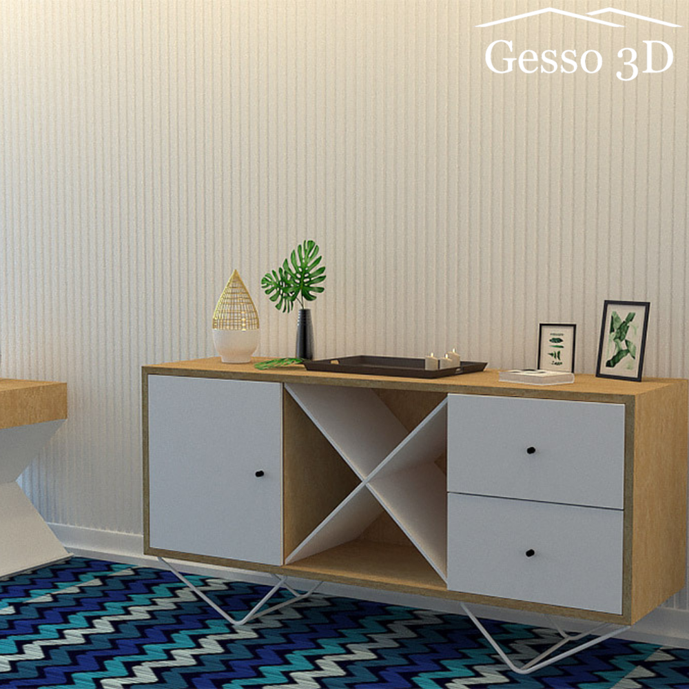 Гипсовая 3D панель Вектор