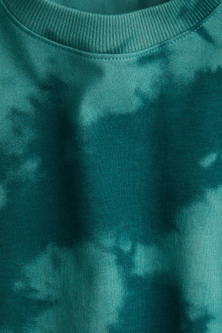 H&M Футболка из хлопка с принтом, зеленый