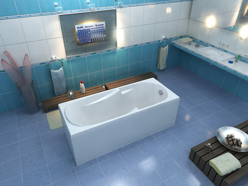 Акриловая ванна Bas (Бас) Нептун 170x70, с каркасом