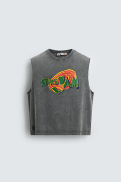 ZARA X DYLAN´S T-SHIRT CLUB МАЙКА SPACE JAM™ & ©, АНТРАЦИТОВО-СЕРЫЙ