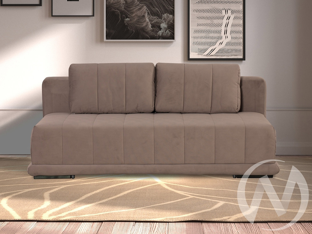 Диван прямой Флорида (БД) Карат 05 (кофейно-песочно-серый однотон)