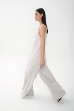 Комбинезон Alexandra Talalay на лямках AO003 светло-серый