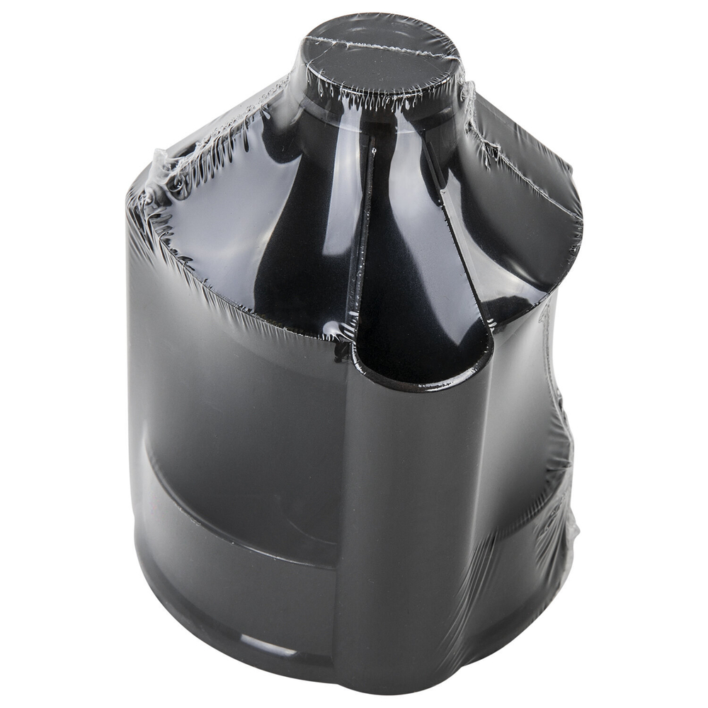 Подставка-органайзер BRAUBERG MINI 10 отделений вращающаяся 107х107х130 мм черная 2380 (5 штук в упаковке)