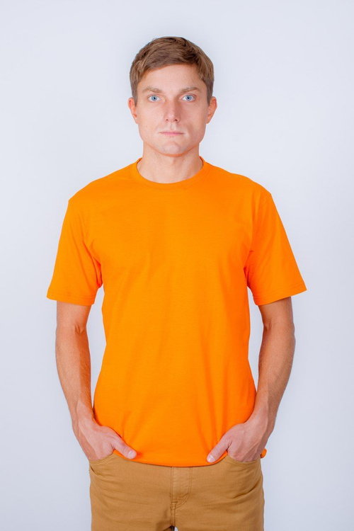 Футболка премиум оранжевая 180гр/м2