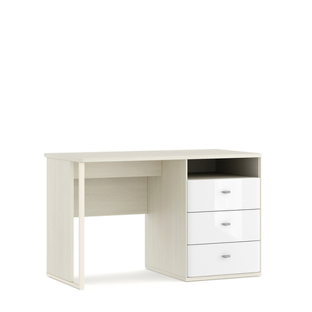 LE4427.2	Стол 46.427-01 Арт. 46.427.1.41.04 Вяз светлый Белый, высокий глянец