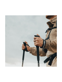 Палка треккинговая Naturehike ST03 7075 AL NH17D017-D с 3 узлами серый