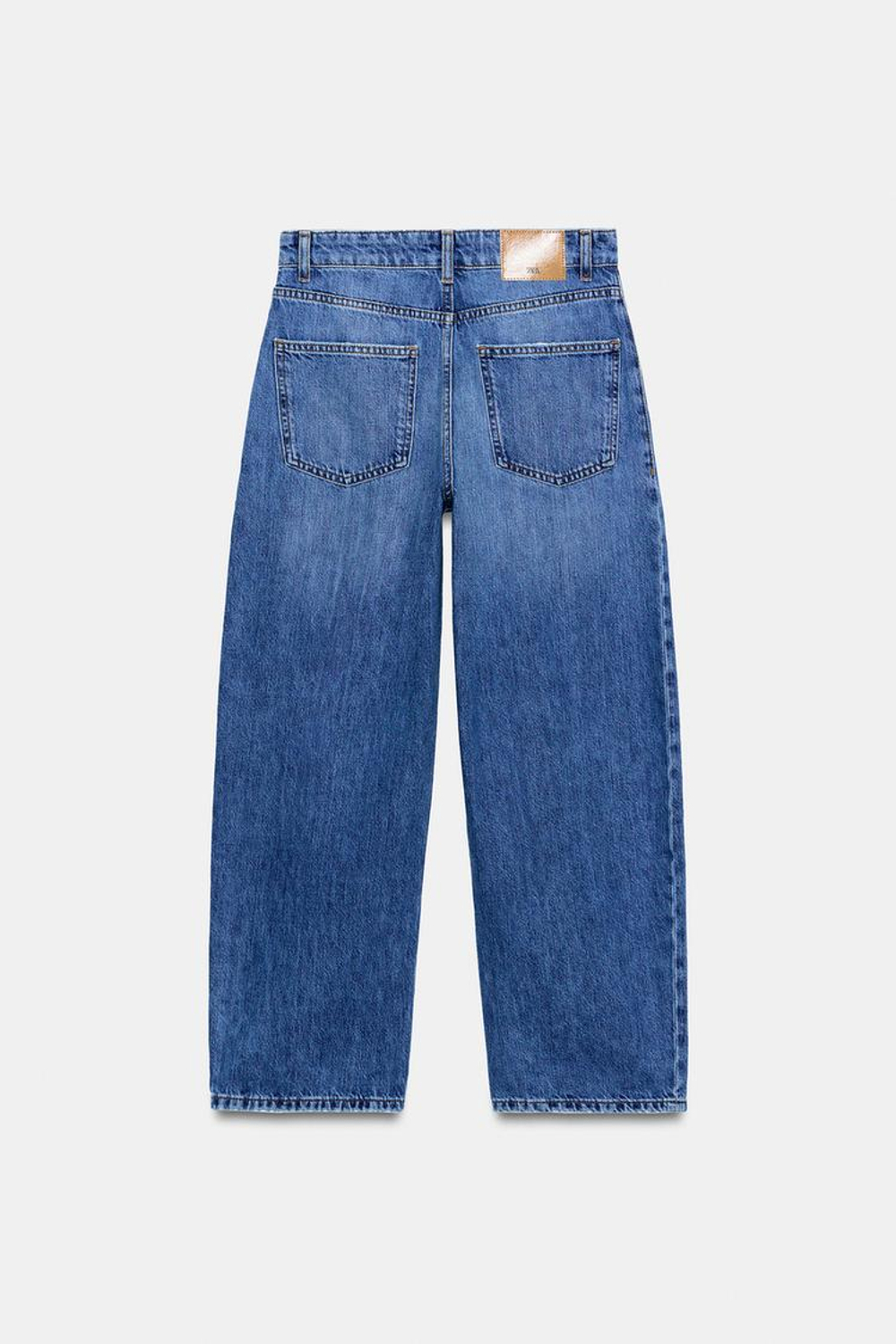 ZARA ДЖИНСЫ Z1975 BARREL, ВЫЦВЕТШИЙ СИНИЙ