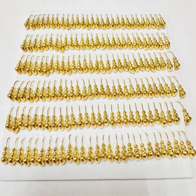 Мормышки вольфрамовые №4 Муравей  цвет золото 0.78 гр . 1,3мм ( набор 10 штук) цена указана за 1 штук