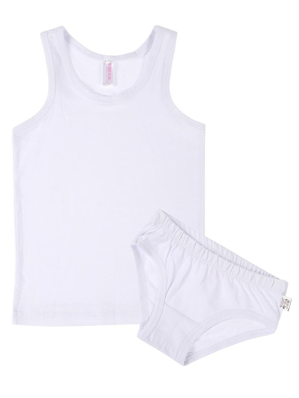 Комплект д/девочки р.98 (майка+трусы) M0978KL-3/6 белый (Такро), 1 шт.