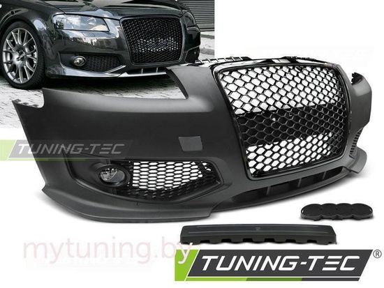 Бампер передний RS STYLE BLACK для AUDI A3 8P