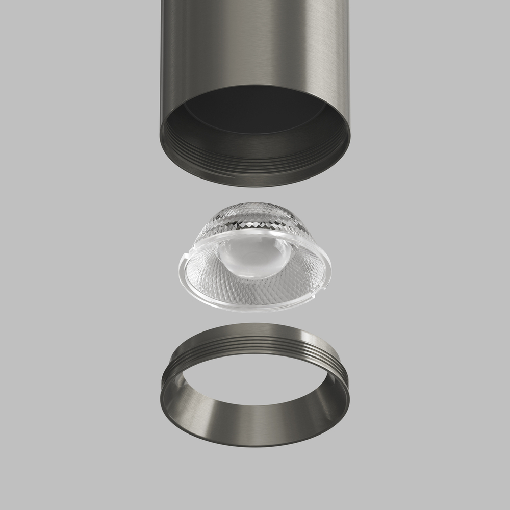 DK2610-DN Накладной светильник SHINE TUBE со светодиодом, D70*H80, IP20, 3000К, 10W, RA?90, темный никель, алюминий
