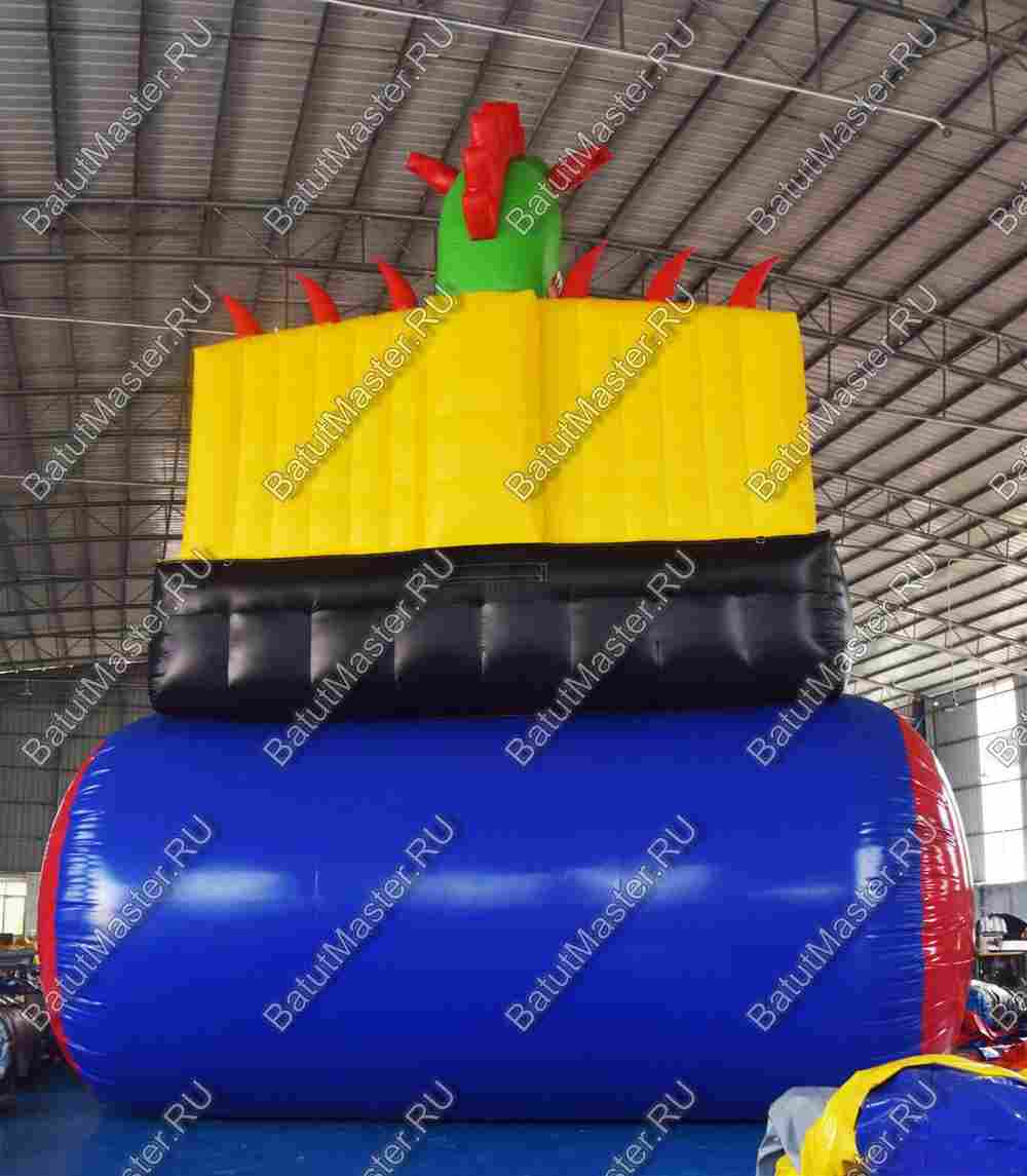 Батут-горка "Дракон 2", 11*6*9 м