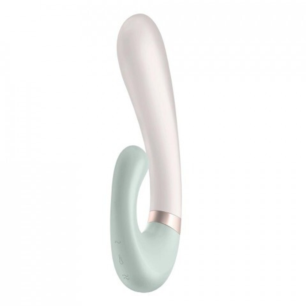 Смарт вибратор кролик с подогревом Satisfyer Heat Wave Connect App, мятный