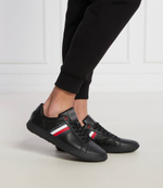 Кожаные кроссовки Tommy Hilfiger - черный(FM0FM04921)