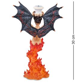 Veronese WS-1270 Подсвечник в стиле Фэнтези «Демон огня»