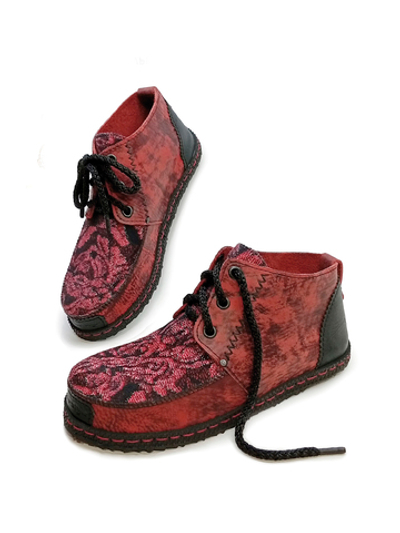 Ботинки кожаные "Burgundy"