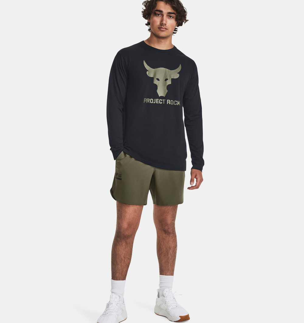 Лонгслив Мужской Under Armour UA PJT ROCK BRAHMA BULL LS-BLK