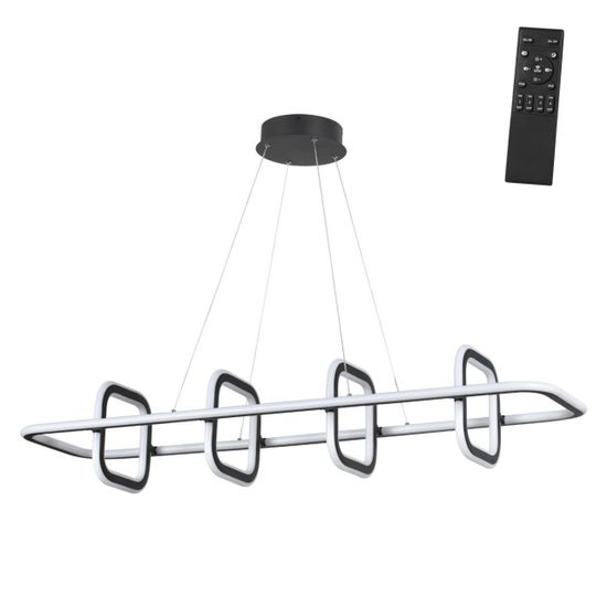 359185 OVER NT23 312 черный Светильник подвесной диммируемый, в комплекте пульт ДУ IP20 LED 4000К 175W 220V ONDO