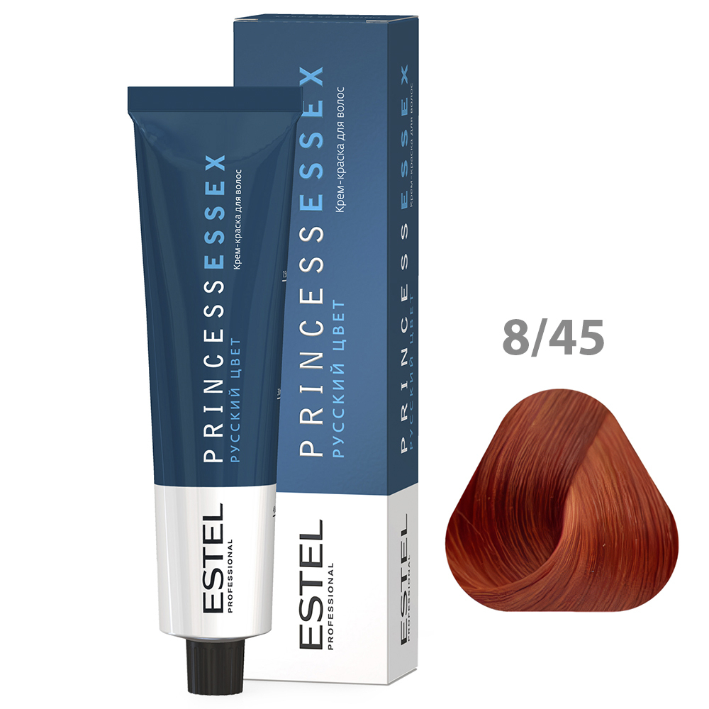 ESTEL PRINCESS ESSEX Крем-краска для волос, 8/45 светло-русый медно-красный/авантюрин, 60 мл