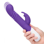 Фиолетовый массажер для G-точки Slim Shaft thrusting G-spot Rabbit - 23 см. (Цвет: фиолетовый)