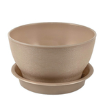 Кашпо "Фиалочка" с поддоном 0,8л (кремовый)