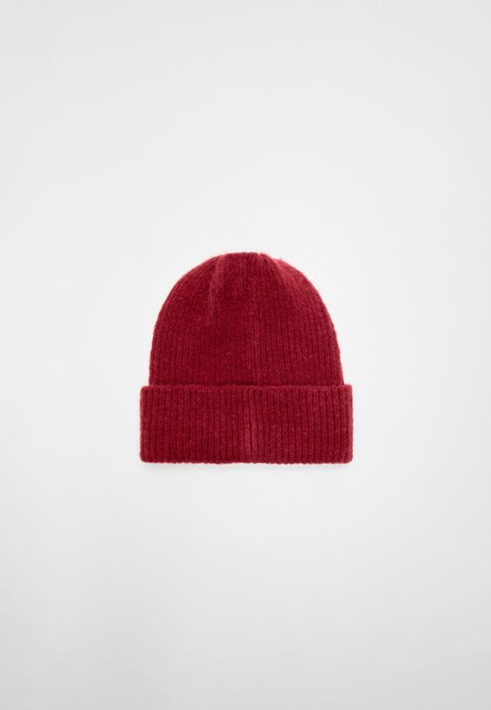 STRADIVARIUS ШАПКА С КОНТРАСТНОЙ ДЕТАЛЬЮ, БОРДО