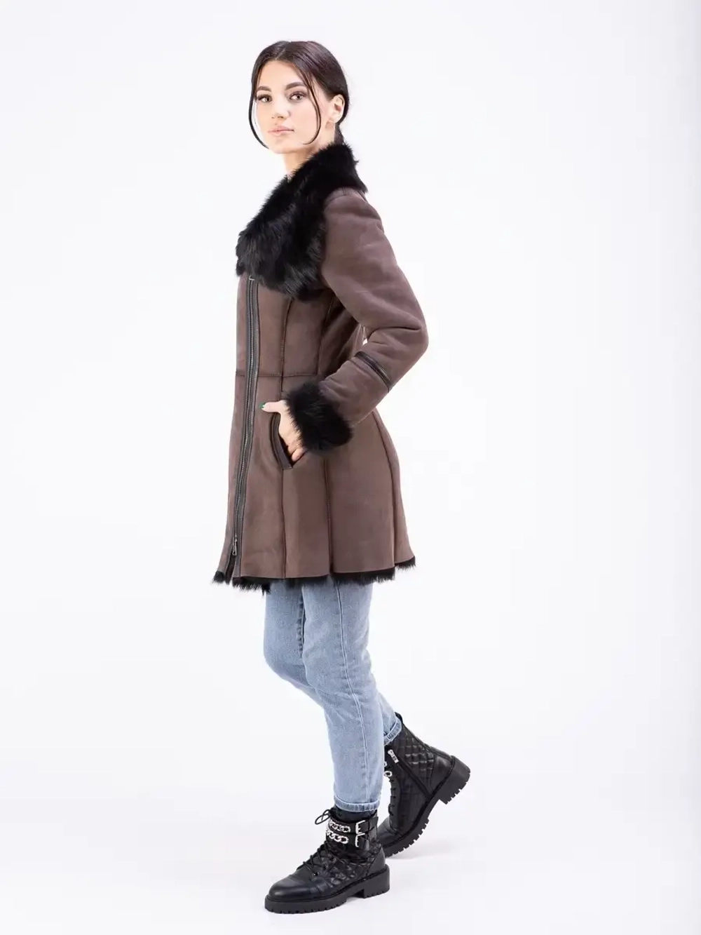 Дубленка натуральная зимняя тоскана Турция