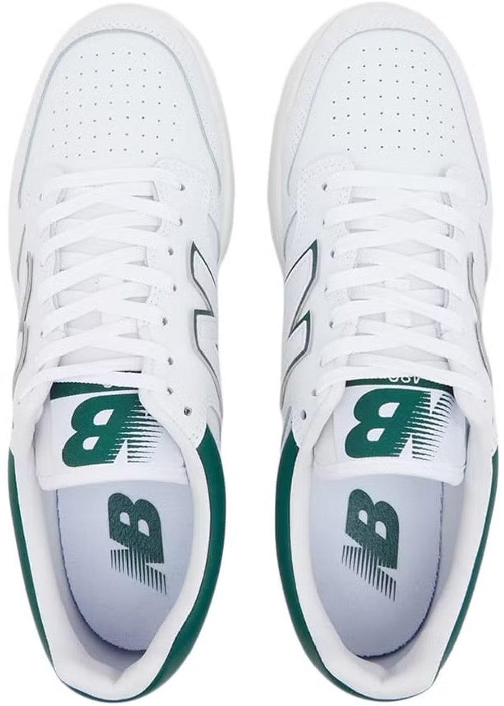 BB480LGT Кроссовки New Balance 480 White/Green Male