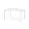 Style Project Стол рабочий эргономичный SN-59P.SPA-021(L) Белый/Металл Белый/Белый Заглушка 1380*800