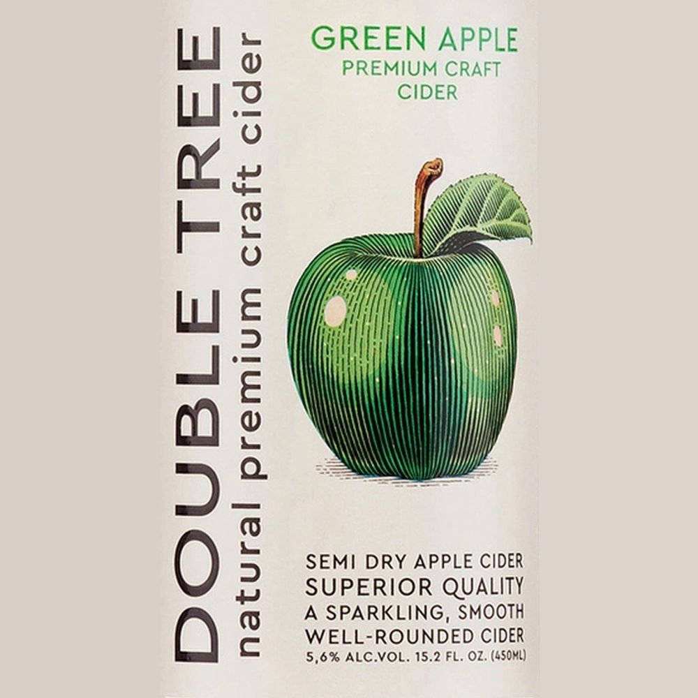 Сидр Дабл Три Яблоко Полусухой / Double Tree Apple Semi Dry 30л - кег