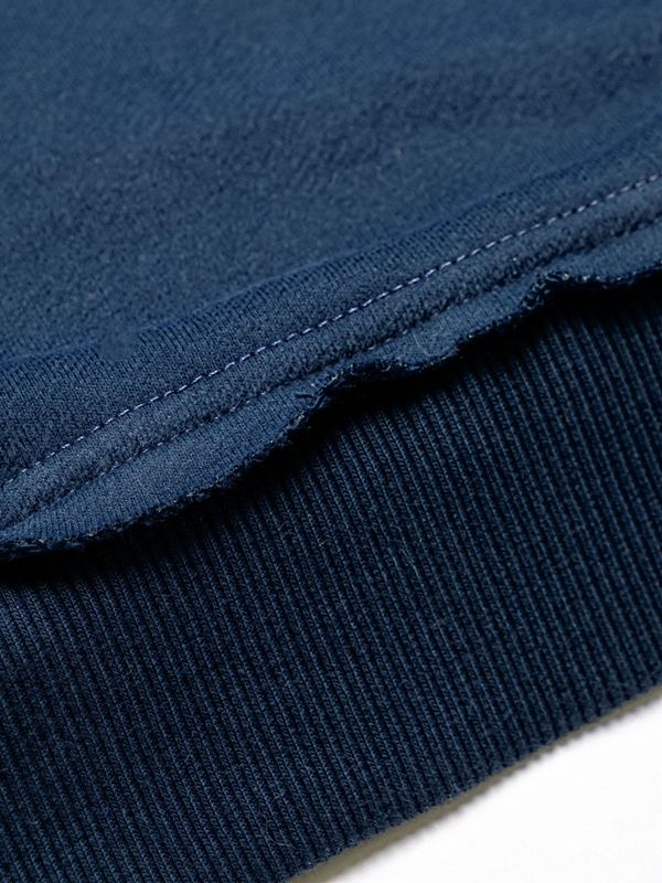 Толстовка Crew с коротким рукавом темно-синяя - фото 12