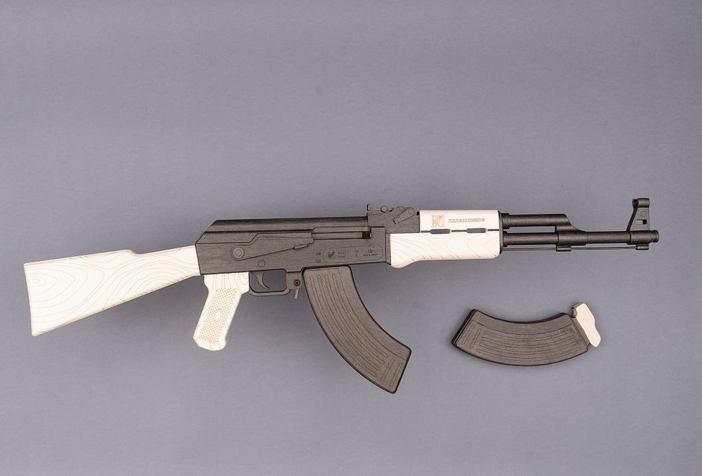 Автомат АК-47 от TARG - деревянный конструктор, сборная модель, 3d пазл