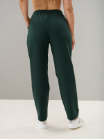 Костюм с брюками КБ-184/изумрудный-хризантемы