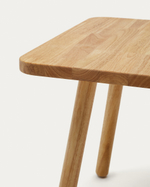 Квадратный детский стол Dilcia из массива каучука 55 x 55 см