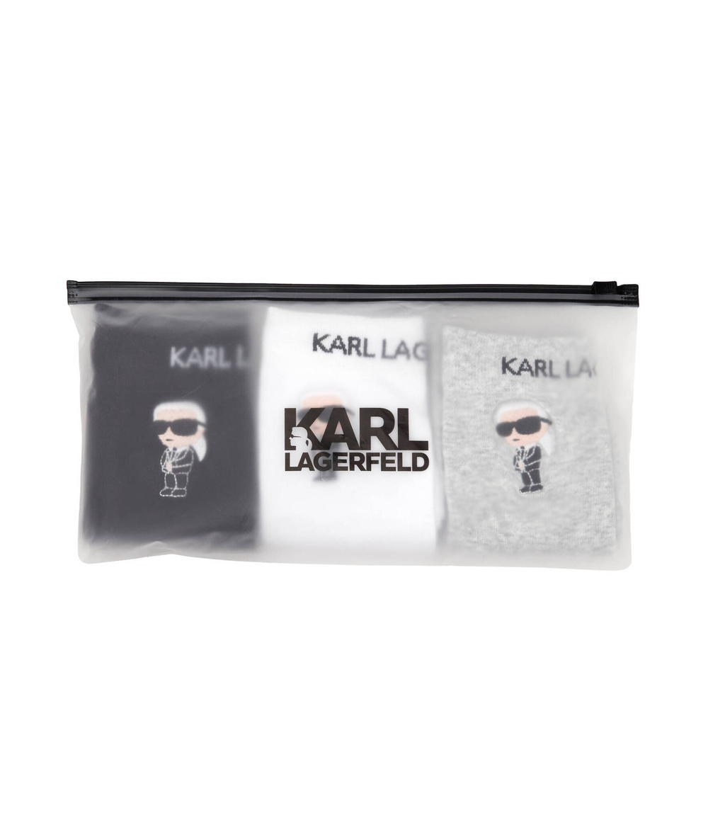 Носки 3 пары k/ikonik 2.0 Karl Lagerfeld - черный(230M6001)