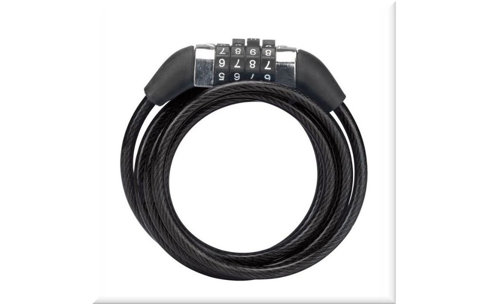 Замок XLC combination lock+spiral cable