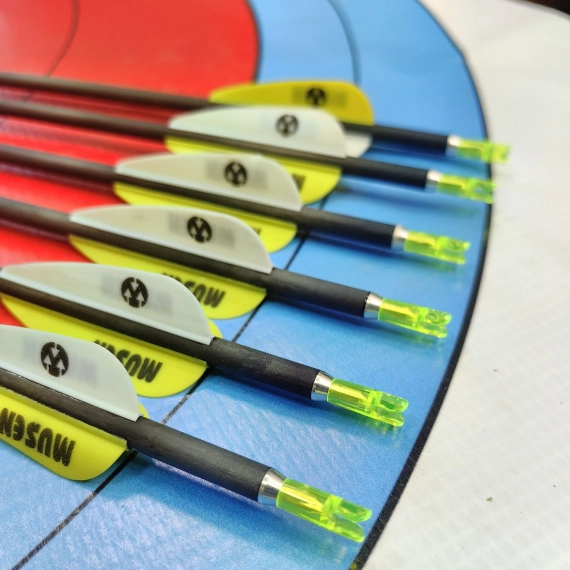 Стрелы MUSEN Archery Fox из чистого карбона sp600 4,2 мм 30 дюймов (6 шт.)