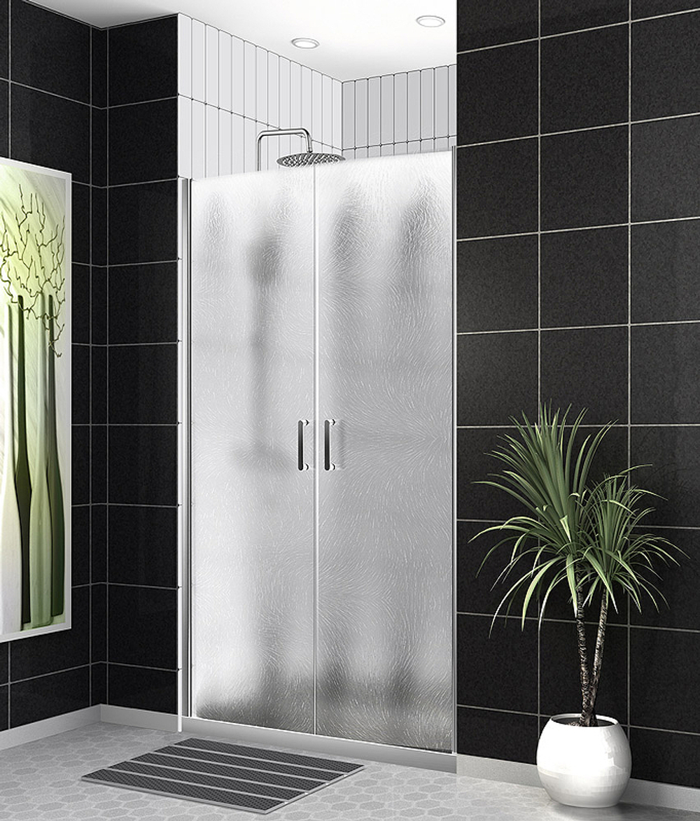 Душевая дверь BelBagno Uno 120 UNO-B-2-120-CH-Cr профиль Хром стекло шиншилла