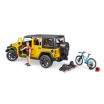 Внедорожник Wrangler Rubicon Unlimited c велосипедистом