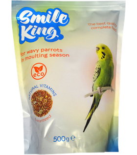 Smile King Волнистые попугаи в период линьки 500гр.
