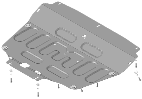 Стандартная защита Motodor картера Двигателя, КПП. 1,5 мм, Сталь. для Chery Tiggo 4,7,7Pro, 8,8 , Exeed LX  арт.59001