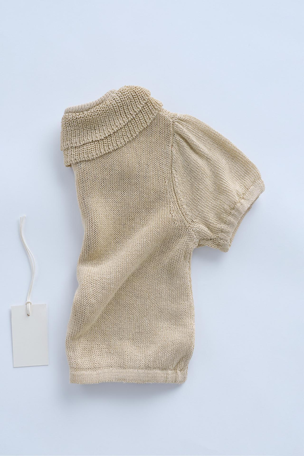 ZARA КАРДИГАН С КОРОТКИМИ РУКАВАМИ — TIMELESZ, ПЕСОЧНЫЙ