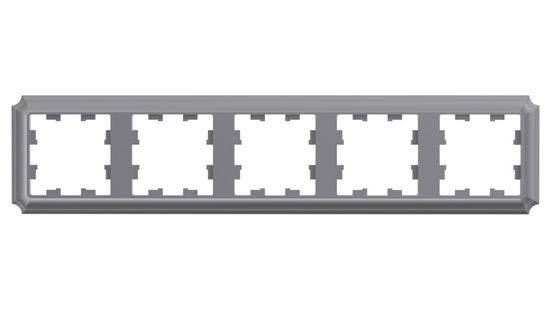 Рамка 5-м AtlasDesign Antique универс. сталь SE ATN100905