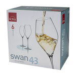 Бокал для вина, 430 мл, стекло, 6 шт, Rona, Swan, 900-484