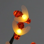 Светильник на солн.батарее «Пчелки» 70*3,5 см (10 шт), Теплый белый