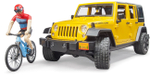 Внедорожник Wrangler Rubicon Unlimited c велосипедистом