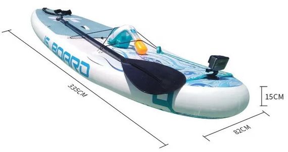 Надувная SUP-доска JS Board Jelly Fish 335х82х15 см полный комплект