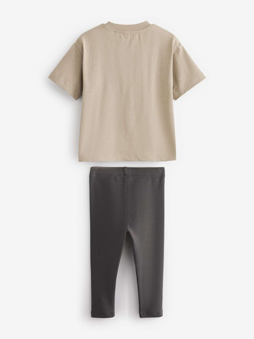 Футболка и легинсы в комплекте для мальчика Next D14-284, Бежевый, Темно-серый