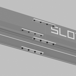TR2018-AL Комплект прямых соединителей трека SLOTT, алюминий