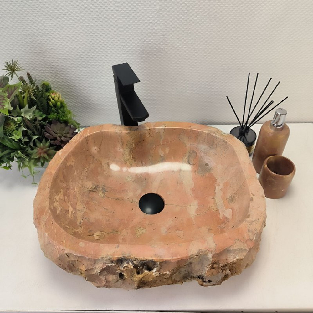 Раковина из мрамора Erozy Red EM-62824 52*42*15 12
